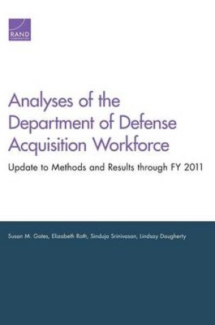 Cover of Analyses of the Department of Defense Acquisition Workforce