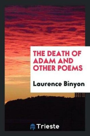 Cover of The Death of Adam and Other Poems