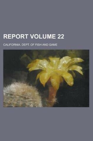 Cover of Report Volume 22