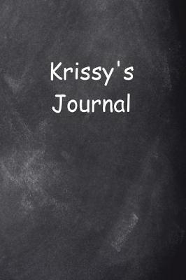 Cover of Krissy Personalized Name Journal Custom Name Gift Idea Krissy