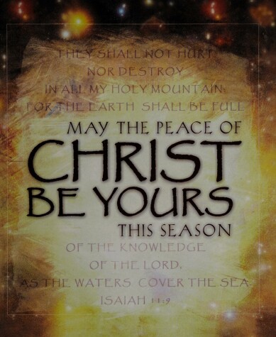 Book cover for May the Peace of Christ Be Yours This Season