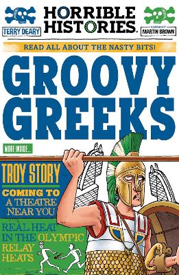 Book cover for Groovy Greeks (newspaper edition)