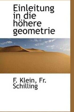 Cover of Einleitung in Die Hohere Geometrie