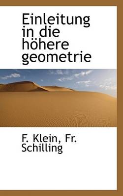 Book cover for Einleitung in Die Hohere Geometrie