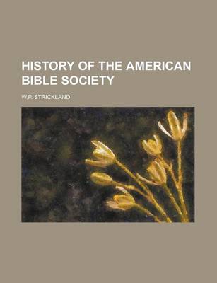 Book cover for History of the American Bible Society