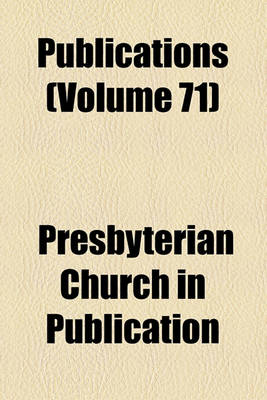 Book cover for Publications (Volume 71)