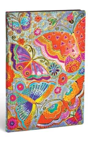 Cover of Flutterbyes Midi Unlined Softcover Flexi Journal (176 pages)