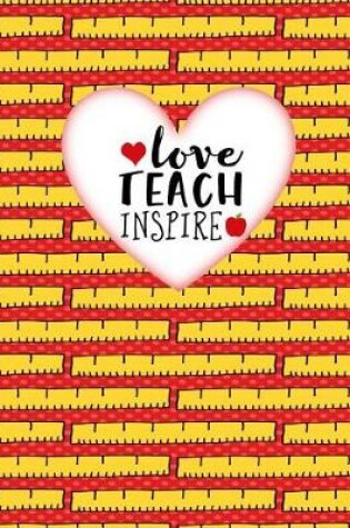 Cover of Teacher Thank You - Love Teach Inspire