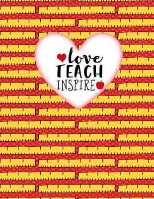 Book cover for Teacher Thank You - Love Teach Inspire