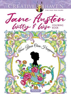 Book cover for Creative Haven Jane Austen Witty & Wise Coloring Book