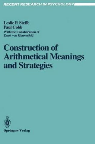 Cover of Construction of Arithmetical Meanings and Strategies