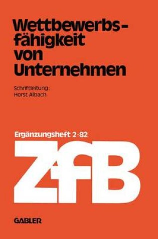 Cover of Wettbewerbsfähigkeit von Unternehmen