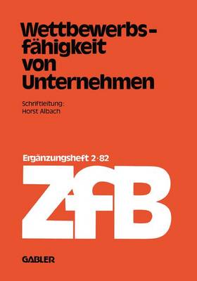 Book cover for Wettbewerbsfähigkeit von Unternehmen