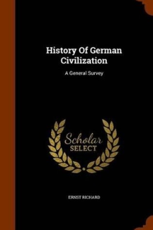 Cover of History of German Civilization