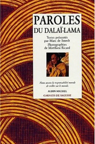 Cover of Paroles Du Dalai-Lama