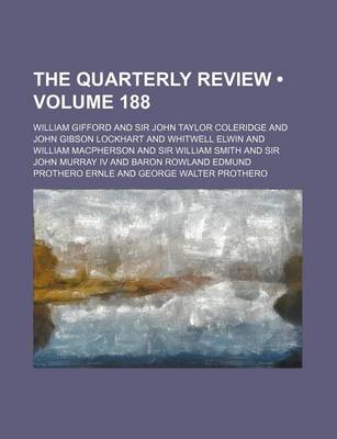 Book cover for The Quarterly Review (Volume 188)