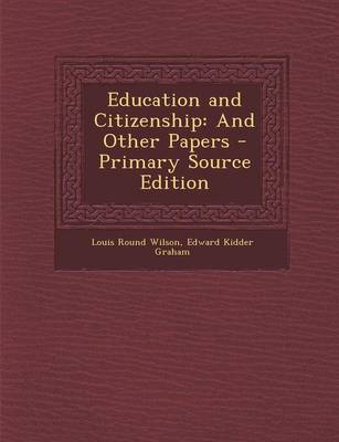 Book cover for Education and Citizenship