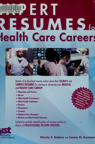 Cover of Expert Resumes for Health Care