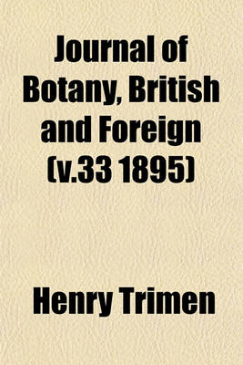 Book cover for Journal of Botany, British and Foreign (V.33 1895)