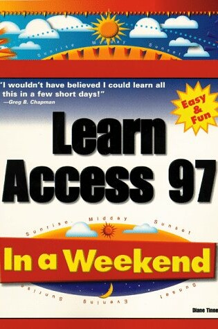 Cover of Learn Access 97 in a Weekend