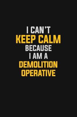 Book cover for I Can't Keep Calm Because I Am A Demolition Operative