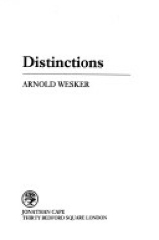 Cover of Distinctions