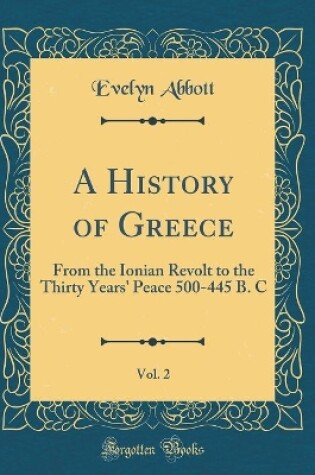 Cover of A History of Greece, Vol. 2