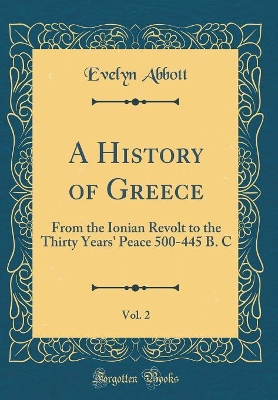 Book cover for A History of Greece, Vol. 2