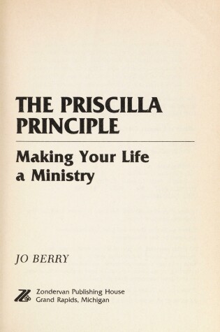 Cover of The Priscilla Principle