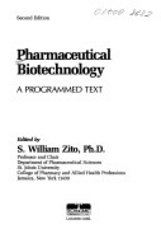 Cover of Pharmaceutical Biotechnology