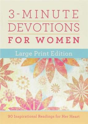 Cover of 3-Minute Devotions for Women Large Print Edition