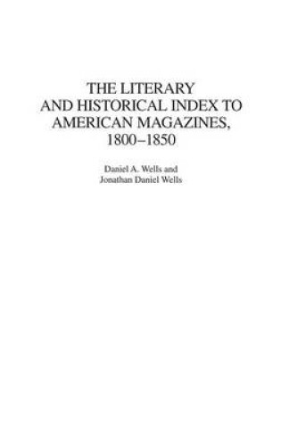 Cover of The Literary and Historical Index to American Magazines, 1800-1850