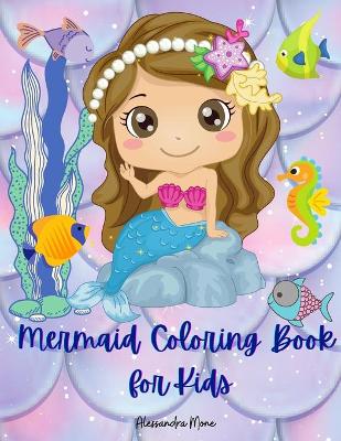 Book cover for Mermaid Coloring Book for Kids