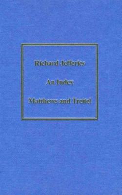 Book cover for Richard Jefferies: an Index