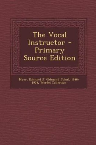 Cover of The Vocal Instructor