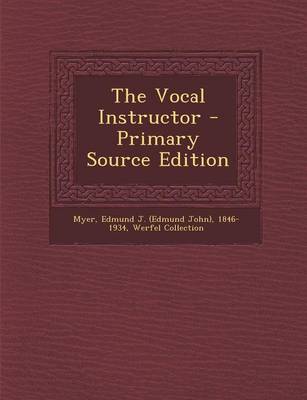 Book cover for The Vocal Instructor