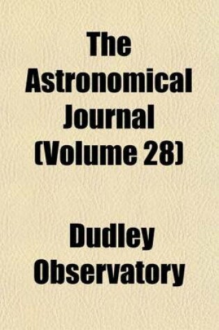 Cover of The Astronomical Journal (Volume 28)