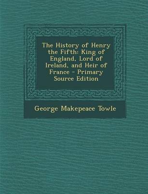 Book cover for History of Henry the Fifth