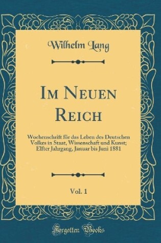 Cover of Im Neuen Reich, Vol. 1