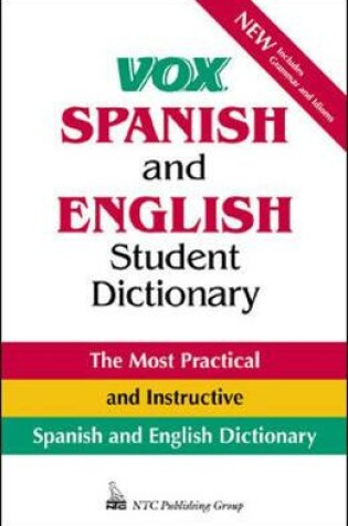 Cover of Vox Spanish and English Student Dictionary