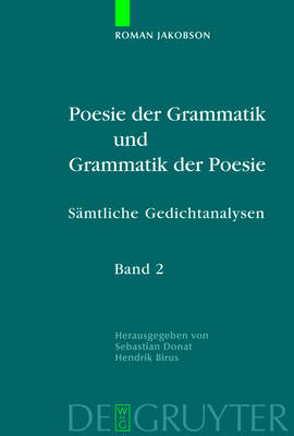 Book cover for Poesie der Grammatik und Grammatik der Poesie