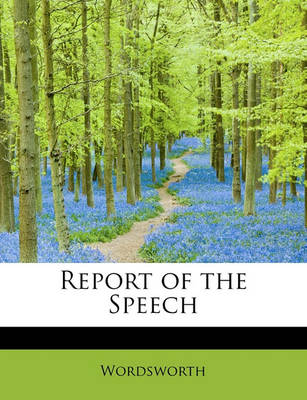 Book cover for Report of the Speech