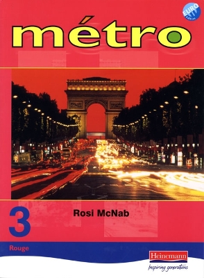 Book cover for Metro 3 Rouge Pupil Book Euro Edition