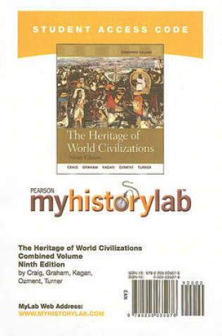 Cover of MyLab History -- Standalone Access Card -- for The Heritage of World Civilizations, Combined Volume