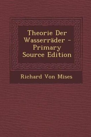 Cover of Theorie Der Wasserrader