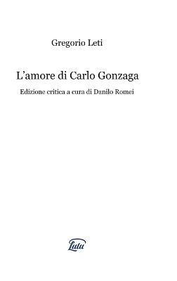 Book cover for L'amore di Carlo Gonzaga