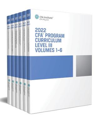 Book cover for 2022 CFA Program Curriculum Level III Box Set