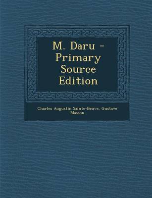 Book cover for M. Daru - Primary Source Edition