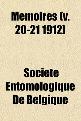 Book cover for Memoires (V. 20-21 1912)