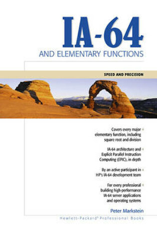 Cover of IA-64 and Elementary Functions